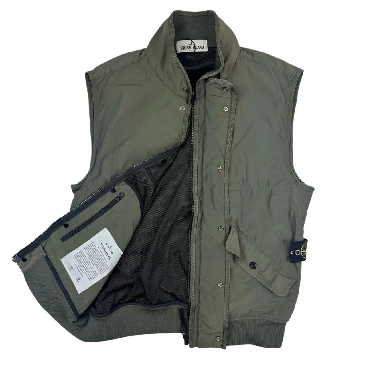 CHAQUETA SIN MANGAS MICRO REPS STONE ISLAND - talla M