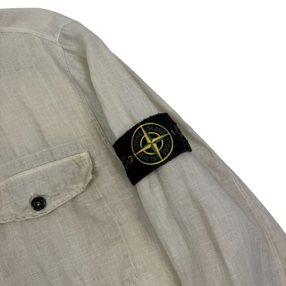 STONE ISLAND CAMISA MANGA LARGA DE LINO STONE ISLAND - talla M