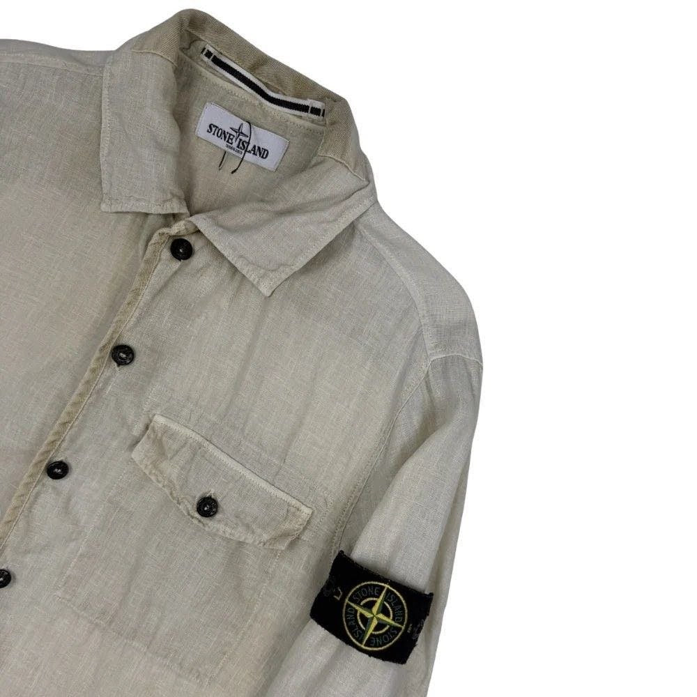 STONE ISLAND CAMISA MANGA LARGA DE LINO STONE ISLAND - talla M